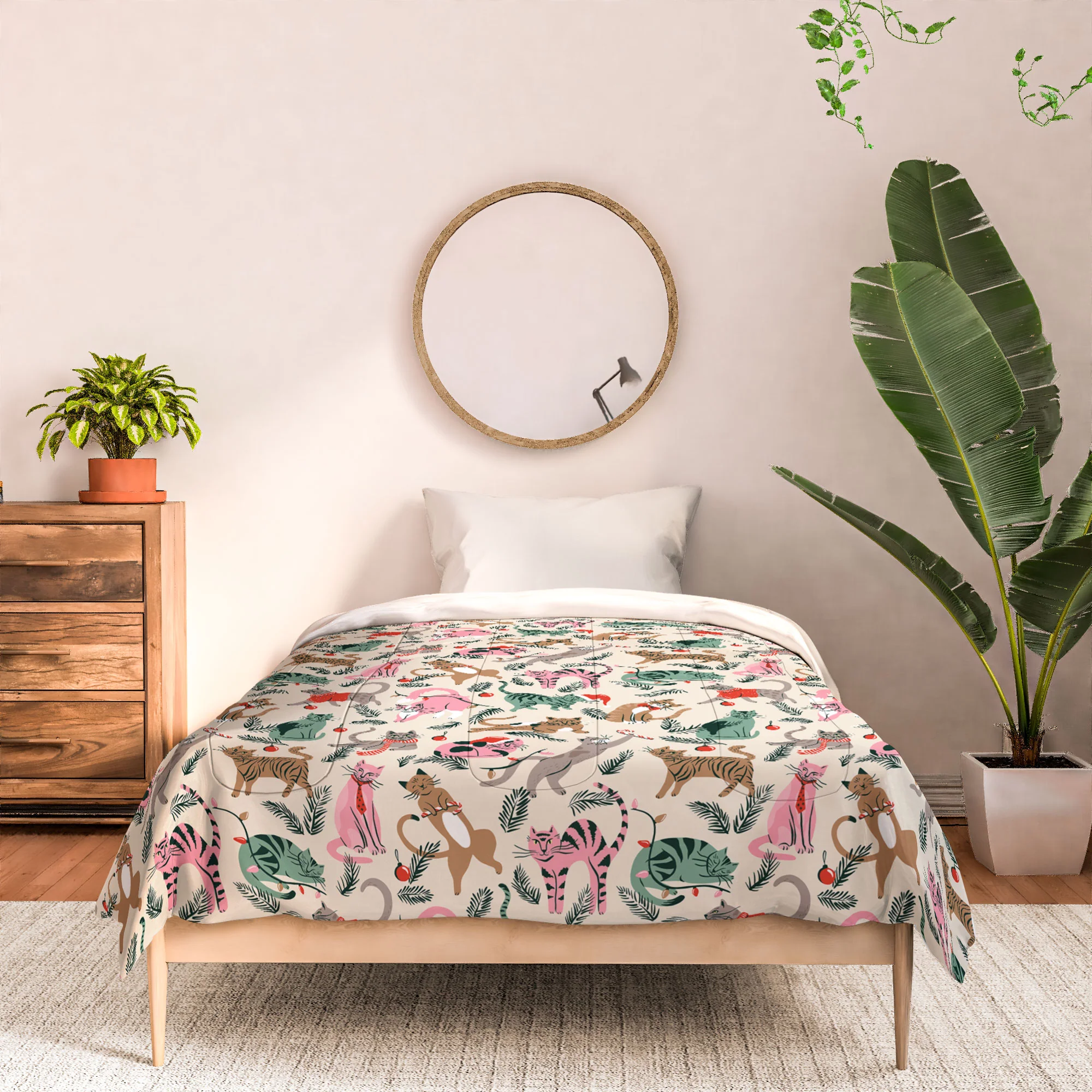 amysuther Silly Christmas Cats Comforter - Image 6