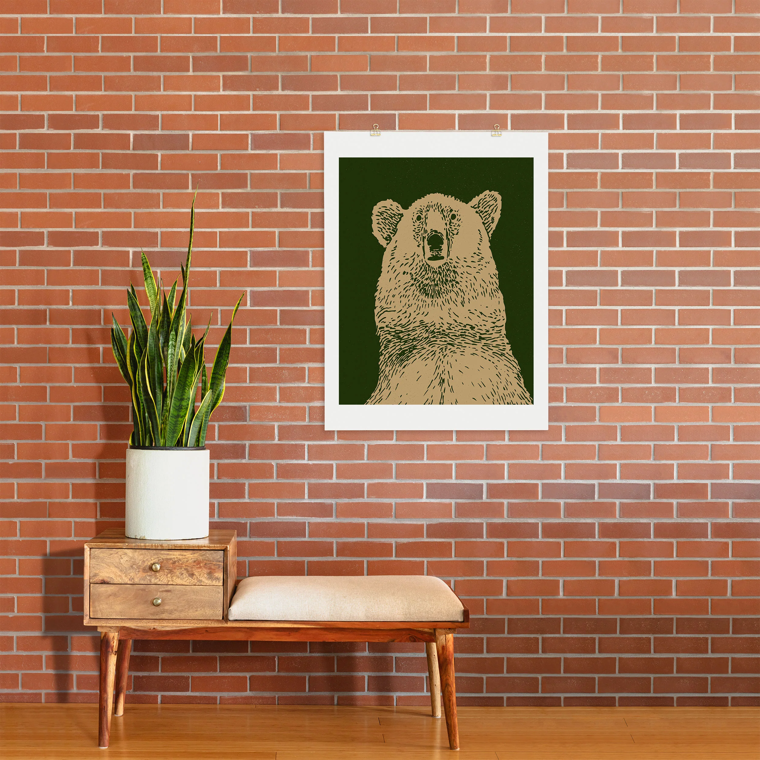 Andrew Henry Kodiak Bear Art Print - Image 23