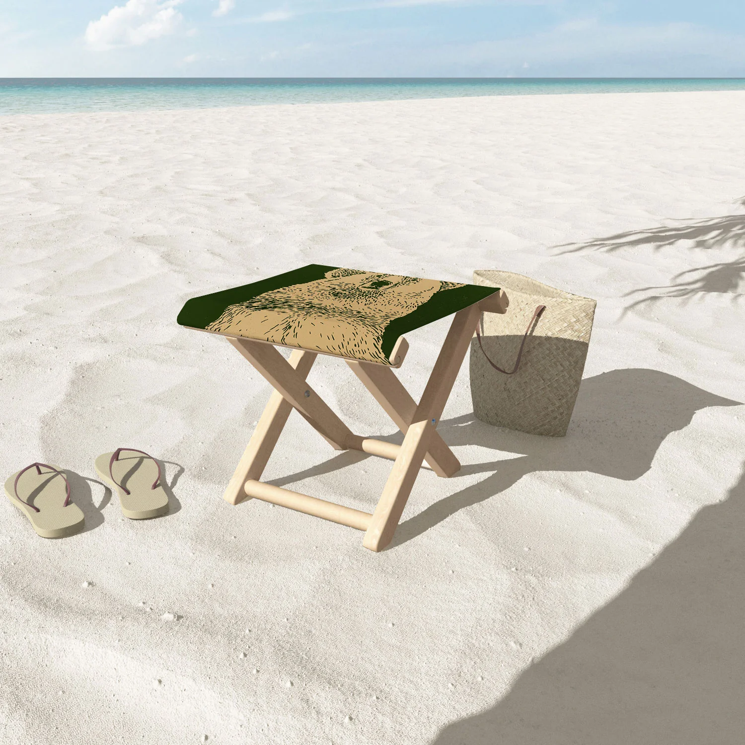 Andrew Henry Kodiak Bear Folding Stool - Image 3