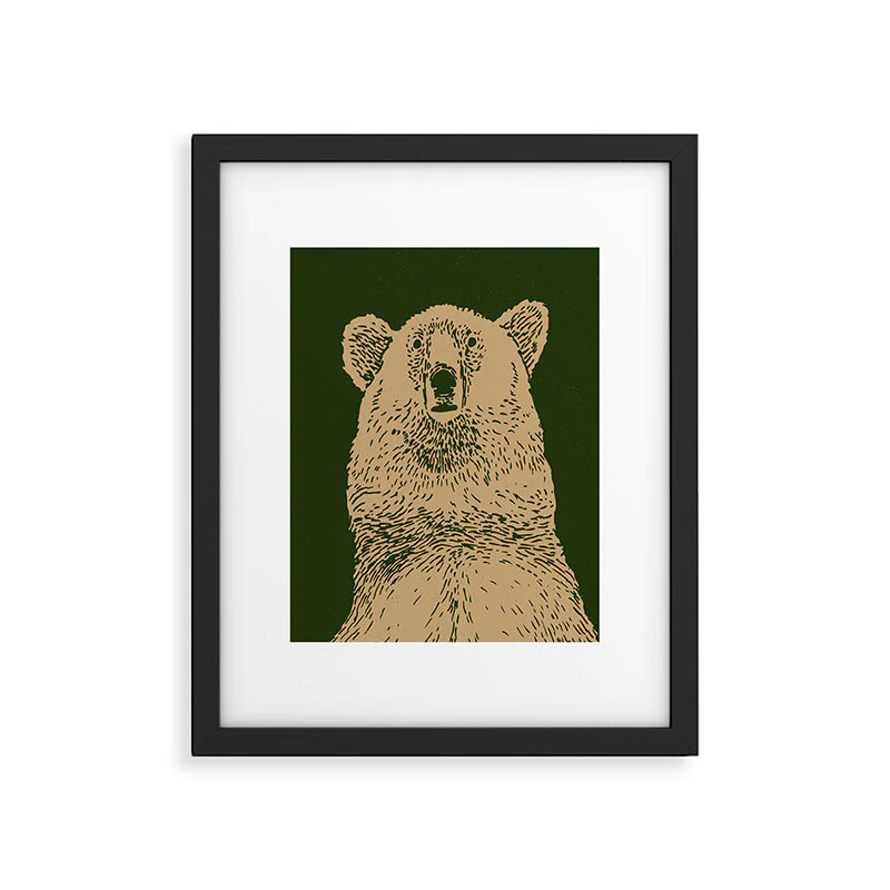 Andrew Henry Kodiak Bear Framed Art Print - Image 35