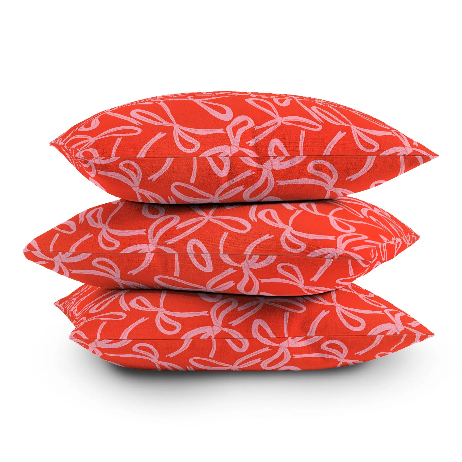 Angela Minca Cute textured coquette bows Outdoor Throw Pillow - Image 16
