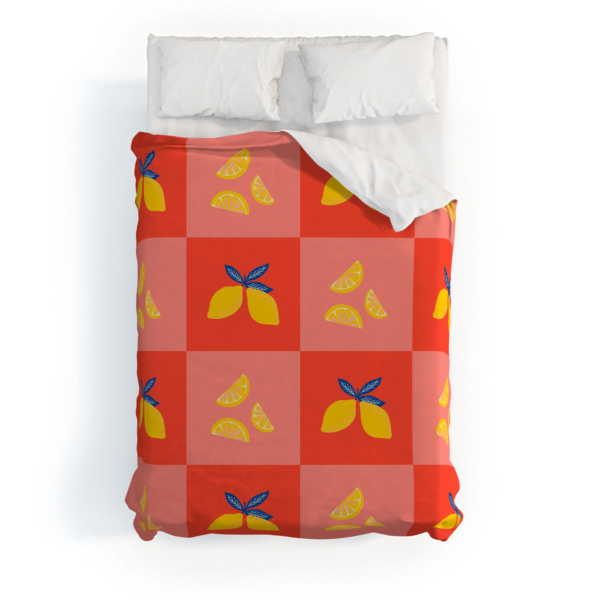 Angela Minca Lemon squares Duvet Cover - Image 13