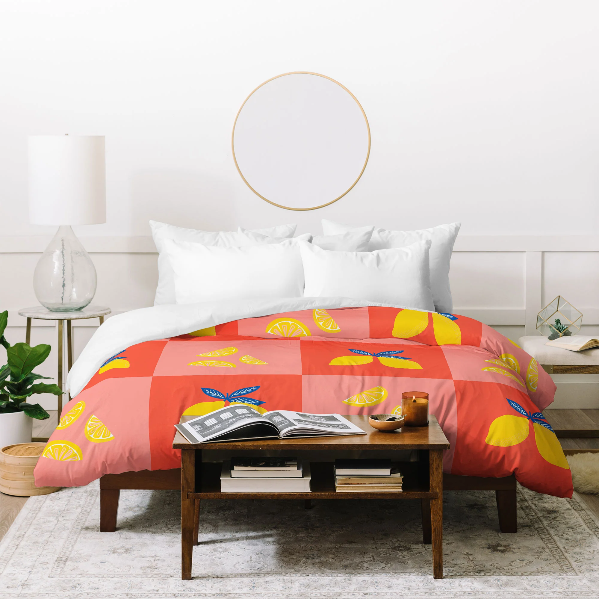 Angela Minca Lemon squares Duvet Cover - Image 16