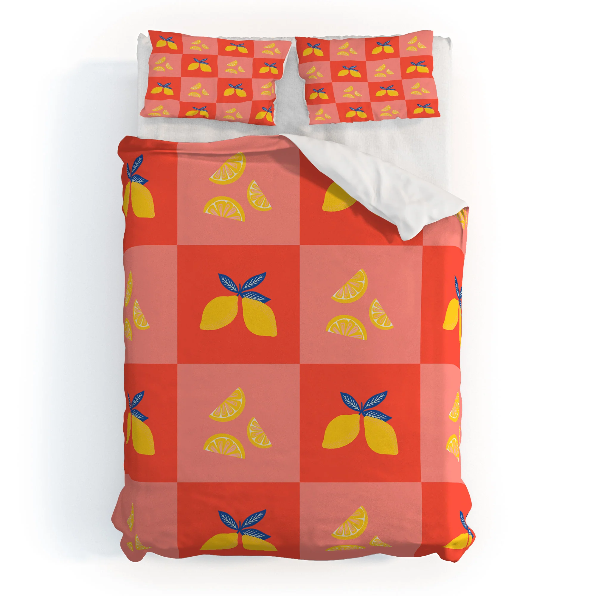 Angela Minca Lemon squares Duvet Cover - Image 41
