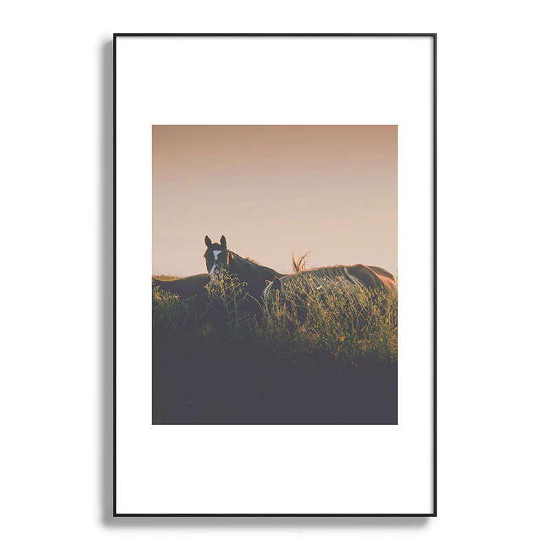 Annie Bailey Ears Metal Framed Art Print - Image 45