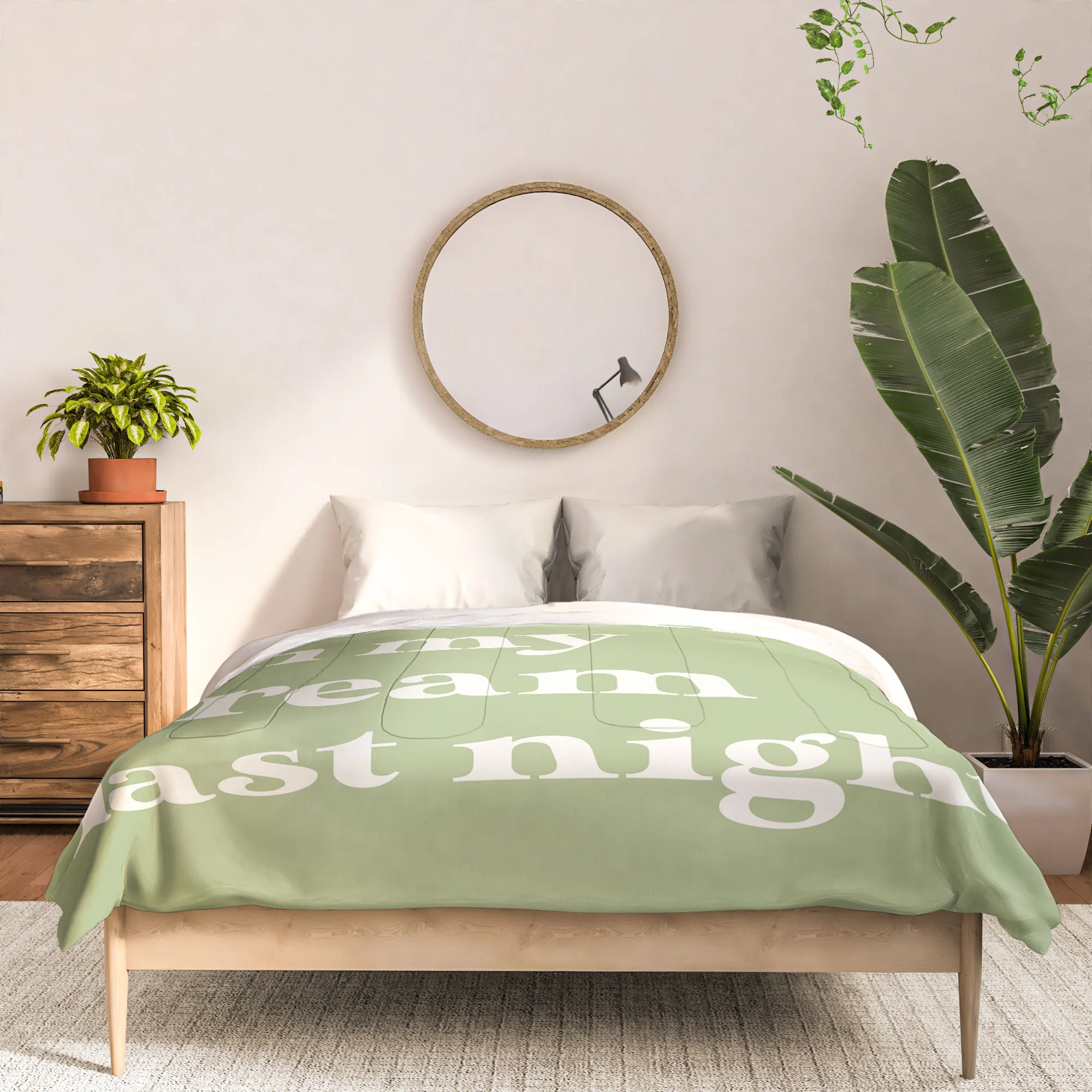 April Lane Art Green Dream I Comforter - Image 3