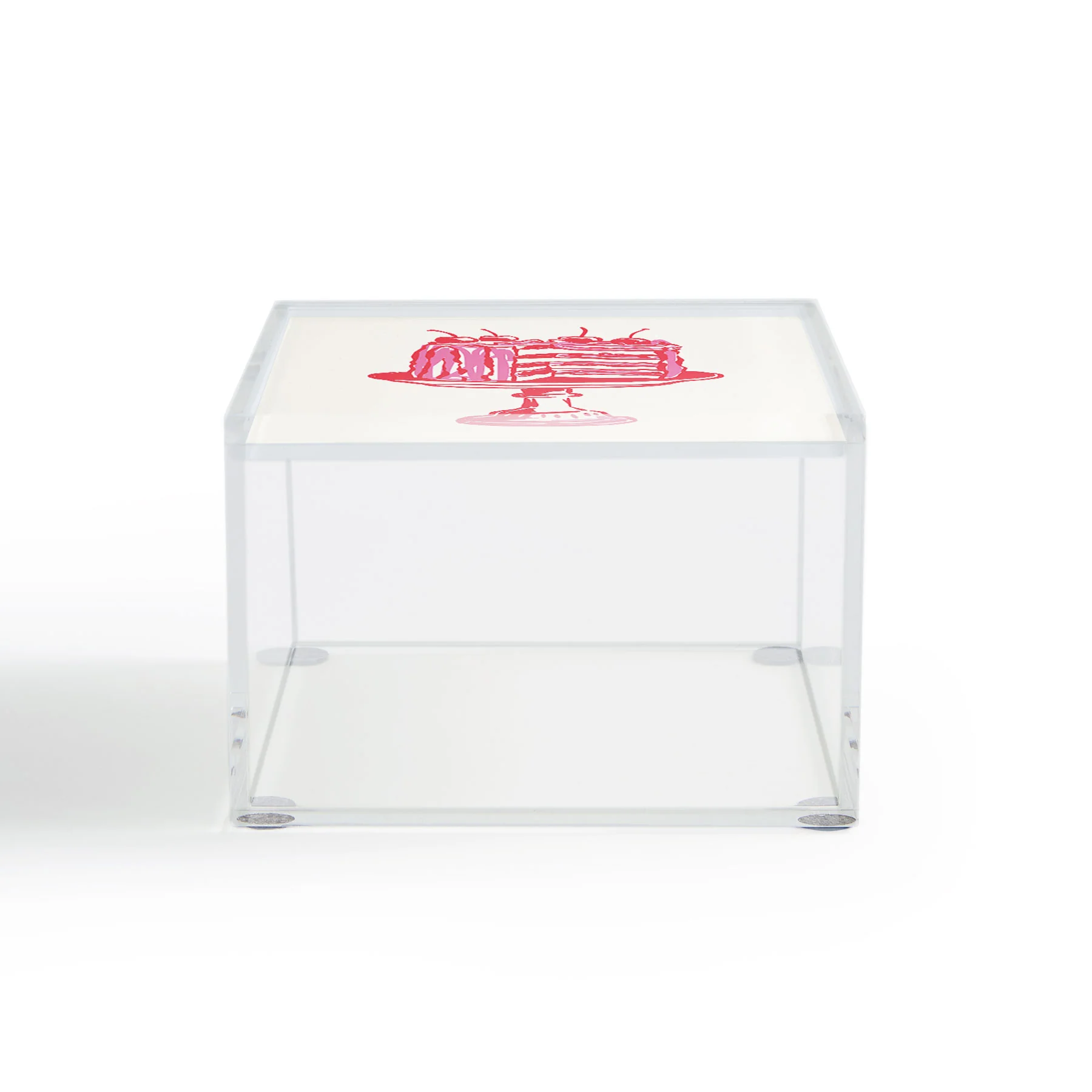 April Lane Art Pink Cake Acrylic Box - Image 3