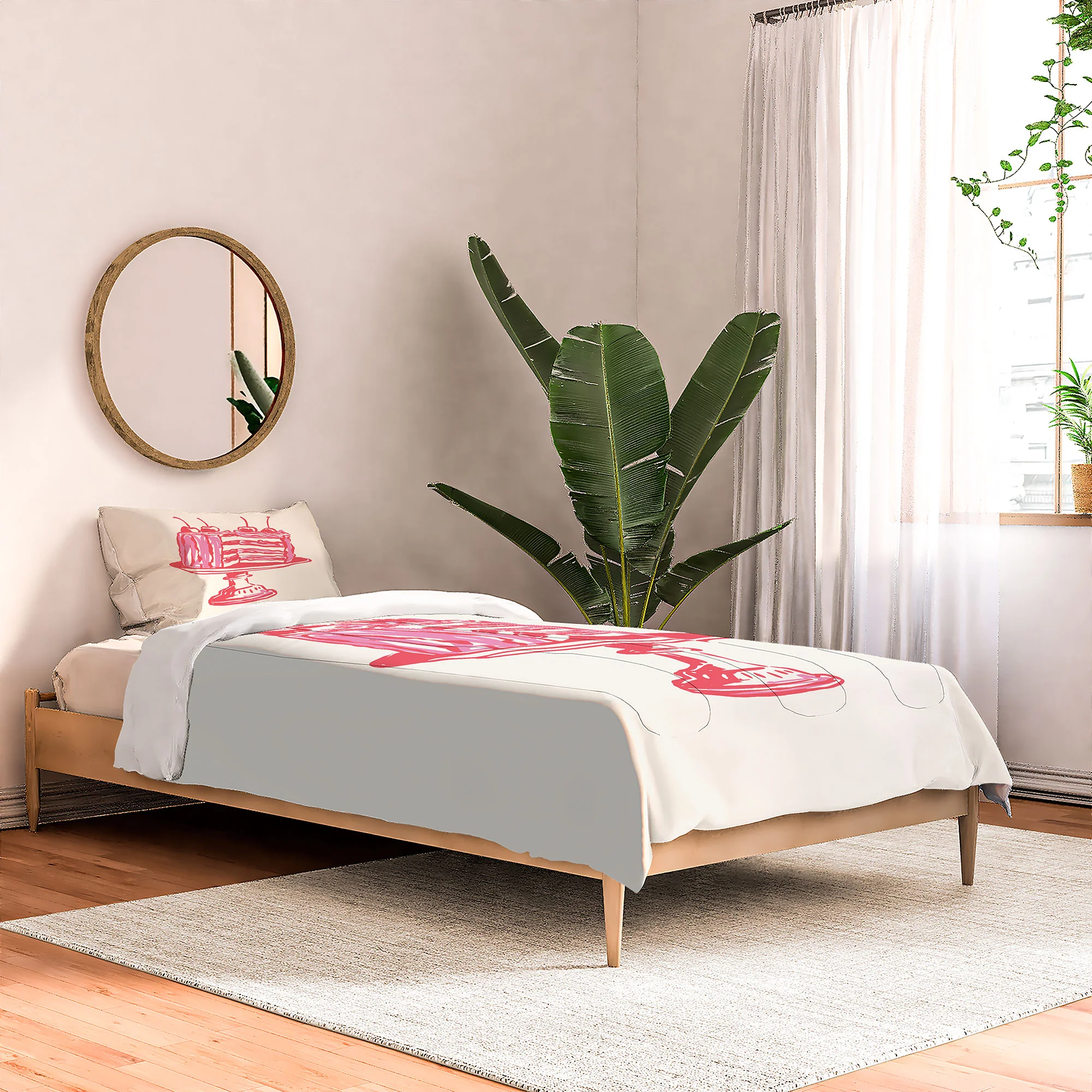 April Lane Art Pink Cake Comforter - Image 5