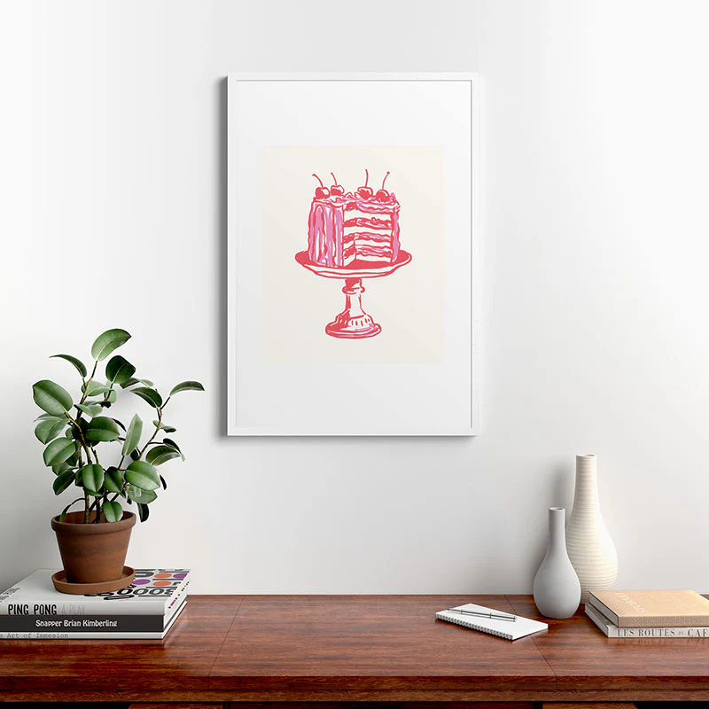 April Lane Art Pink Cake Framed Art Print - Image 48