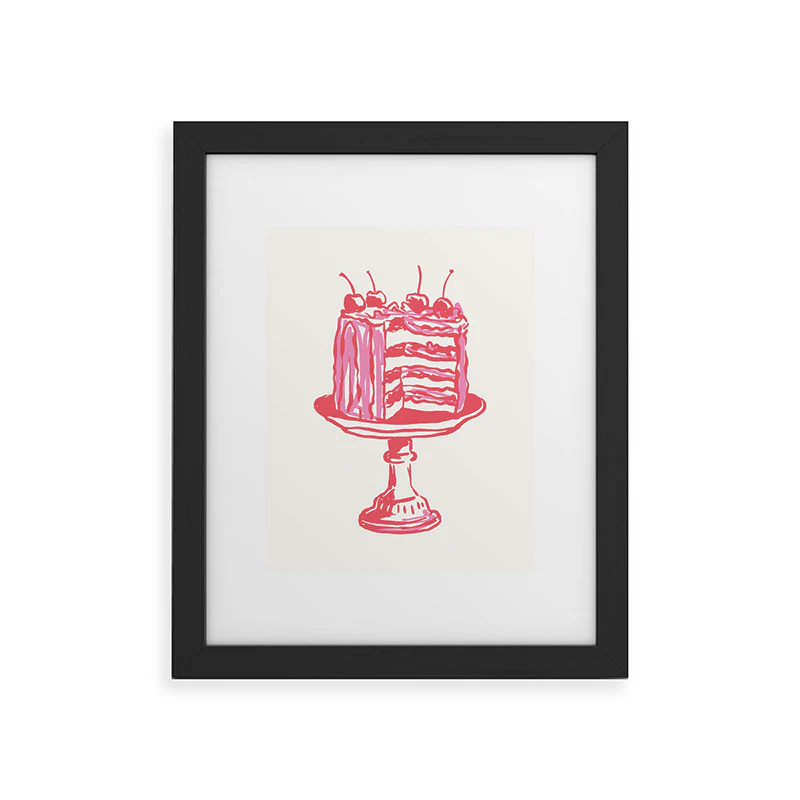 April Lane Art Pink Cake Framed Art Print - Image 7
