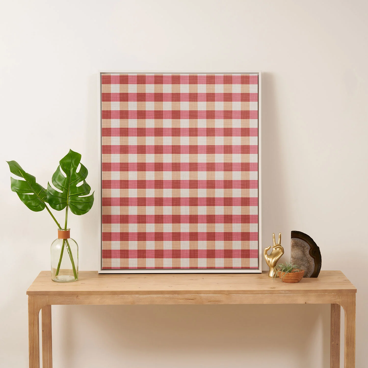 Avenie Cozy Gingham Art Canvas - Image 21