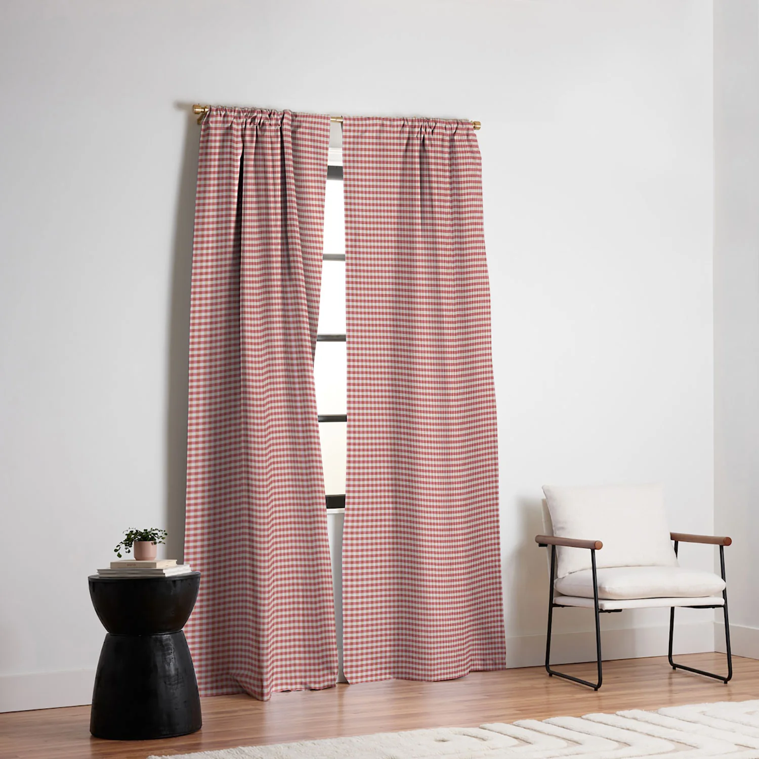 Avenie Cozy Gingham Blackout Window Curtain - Image 2
