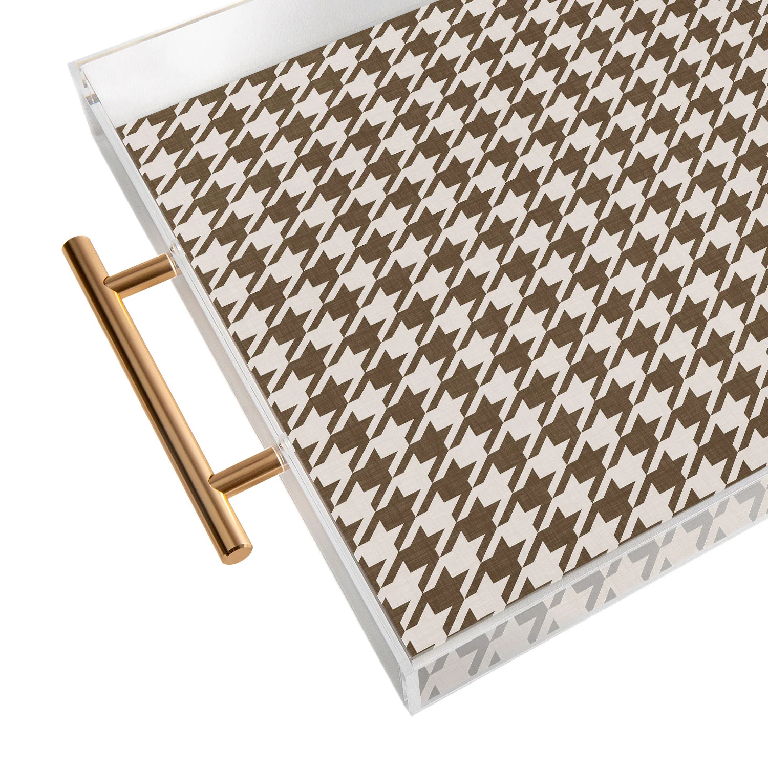 Avenie Cozy Houndstooth Acrylic Tray - Image 7