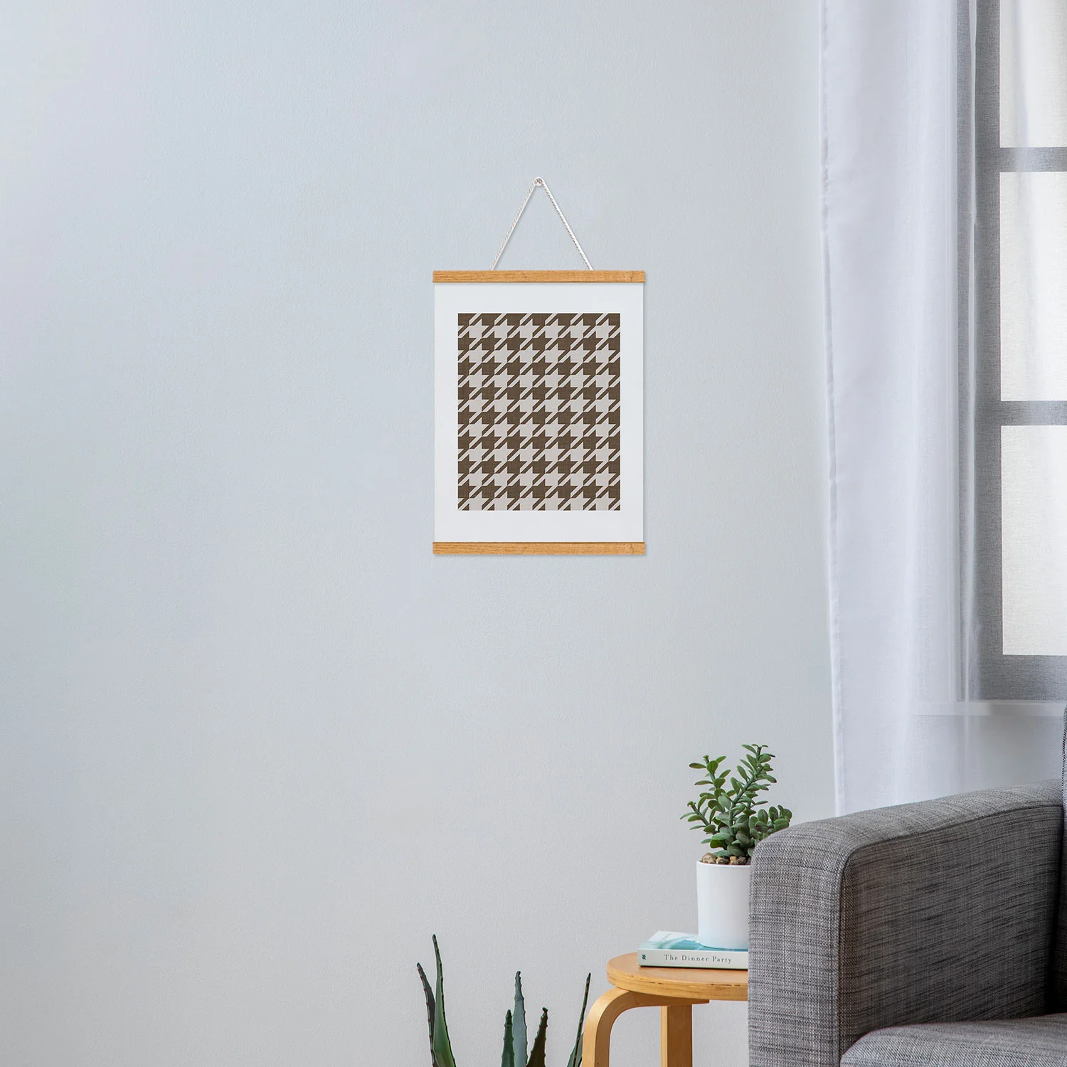 Avenie Cozy Houndstooth Art Print - Image 33