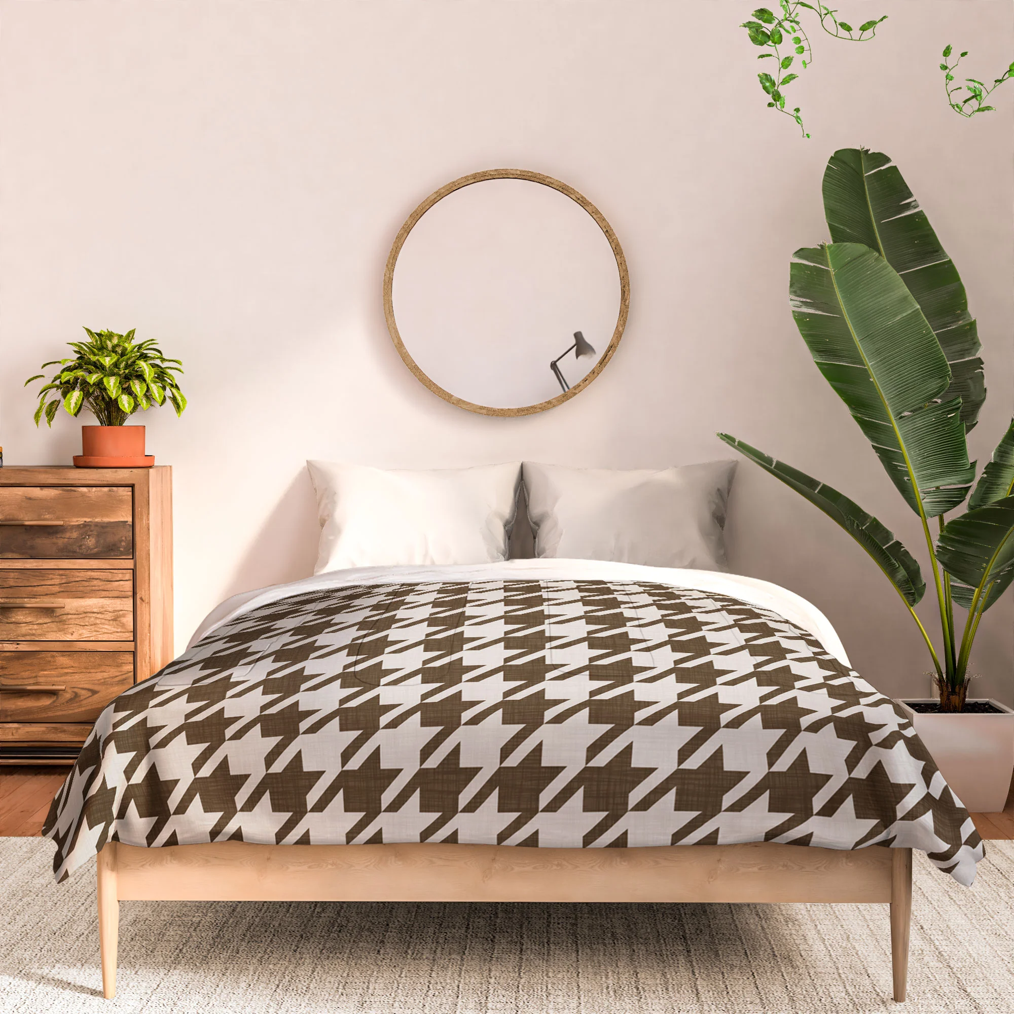 Avenie Cozy Houndstooth Comforter - Image 3