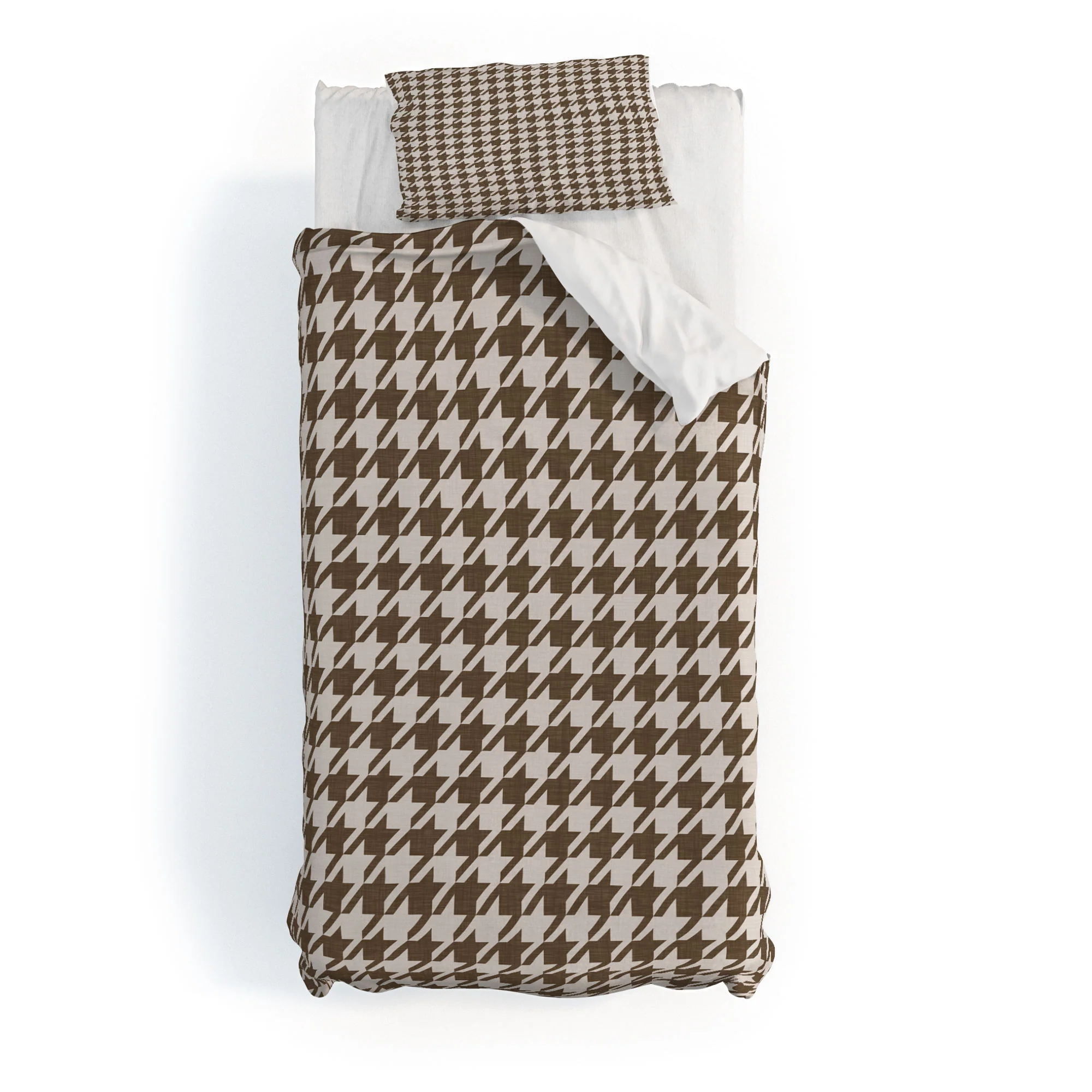 Avenie Cozy Houndstooth Duvet Cover - Image 25