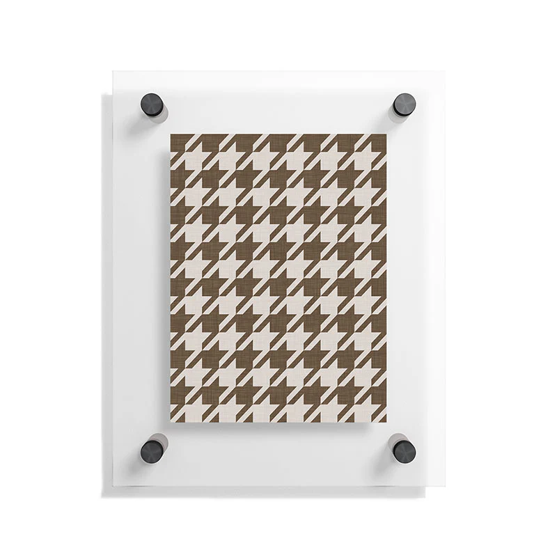 Avenie Cozy Houndstooth Floating Acrylic Print - Image 5
