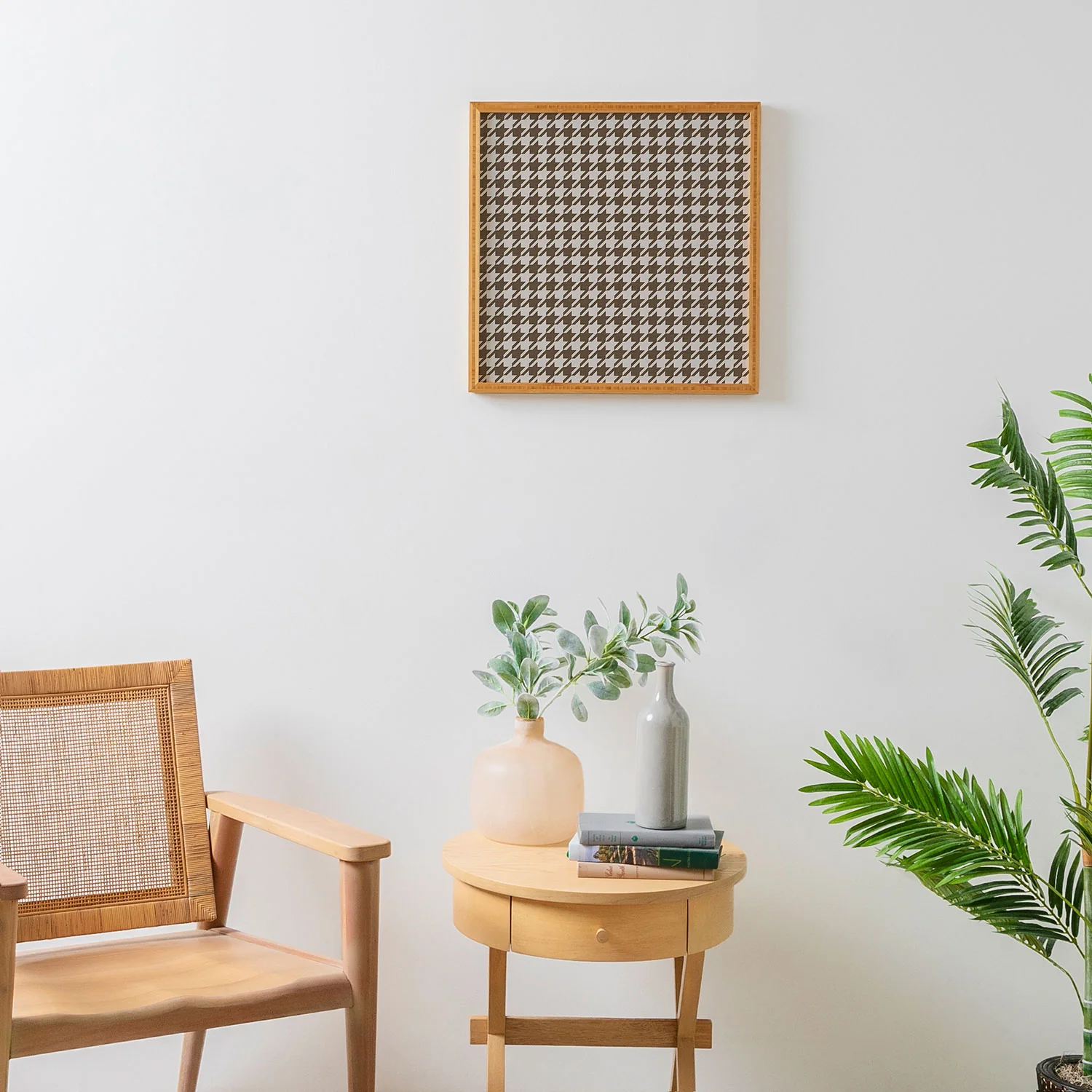 Avenie Cozy Houndstooth Framed Wall Art - Image 4