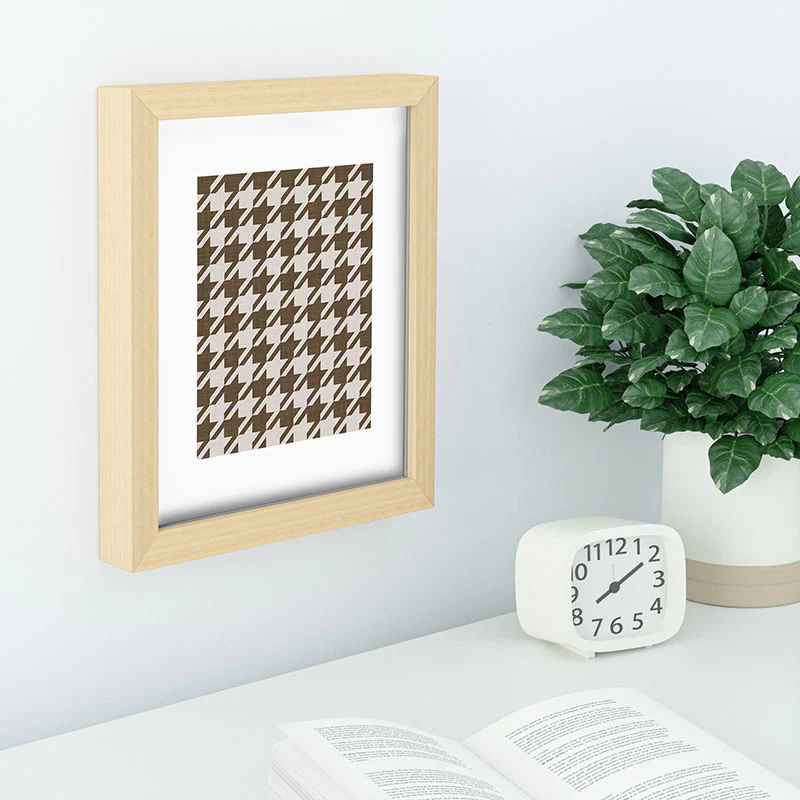 Avenie Cozy Houndstooth Recessed Framing Rectangle - Image 6