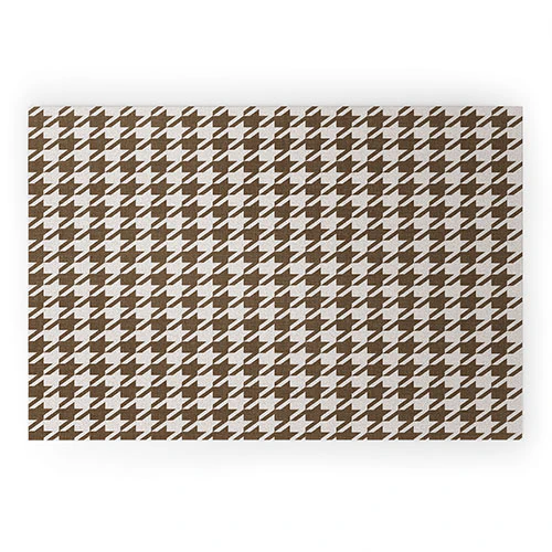 Avenie Cozy Houndstooth Welcome Mat - Image 2