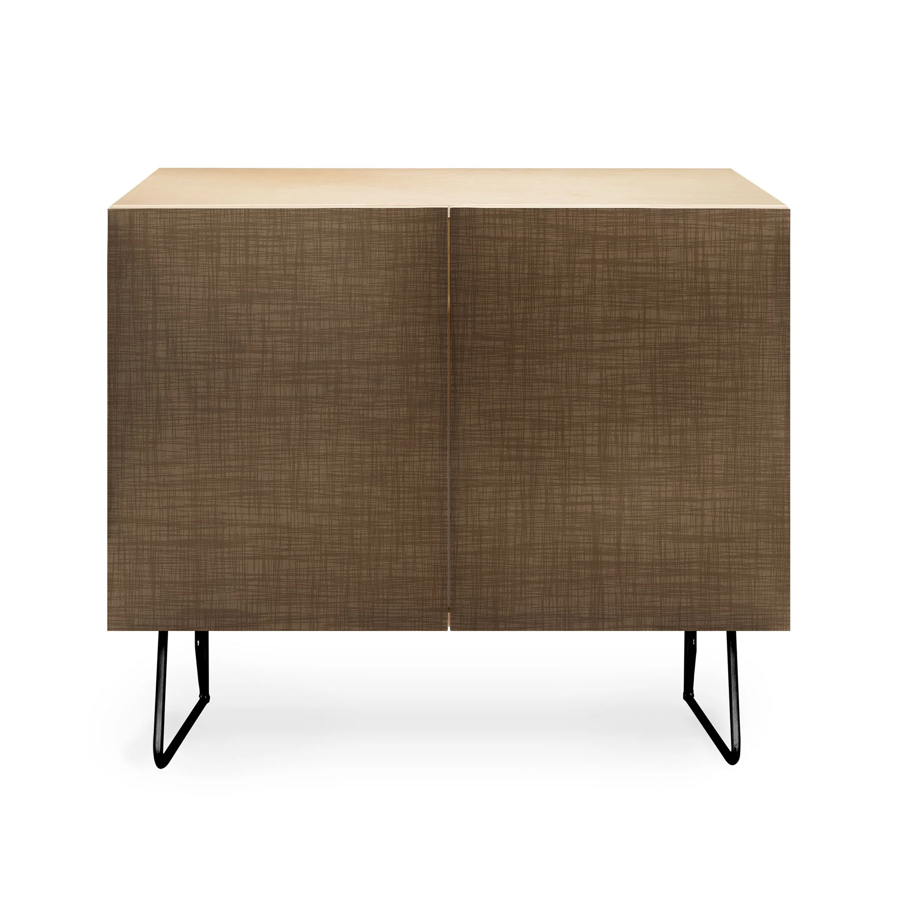 Avenie Cozy Linen Effect In Coffee Credenza - Image 10