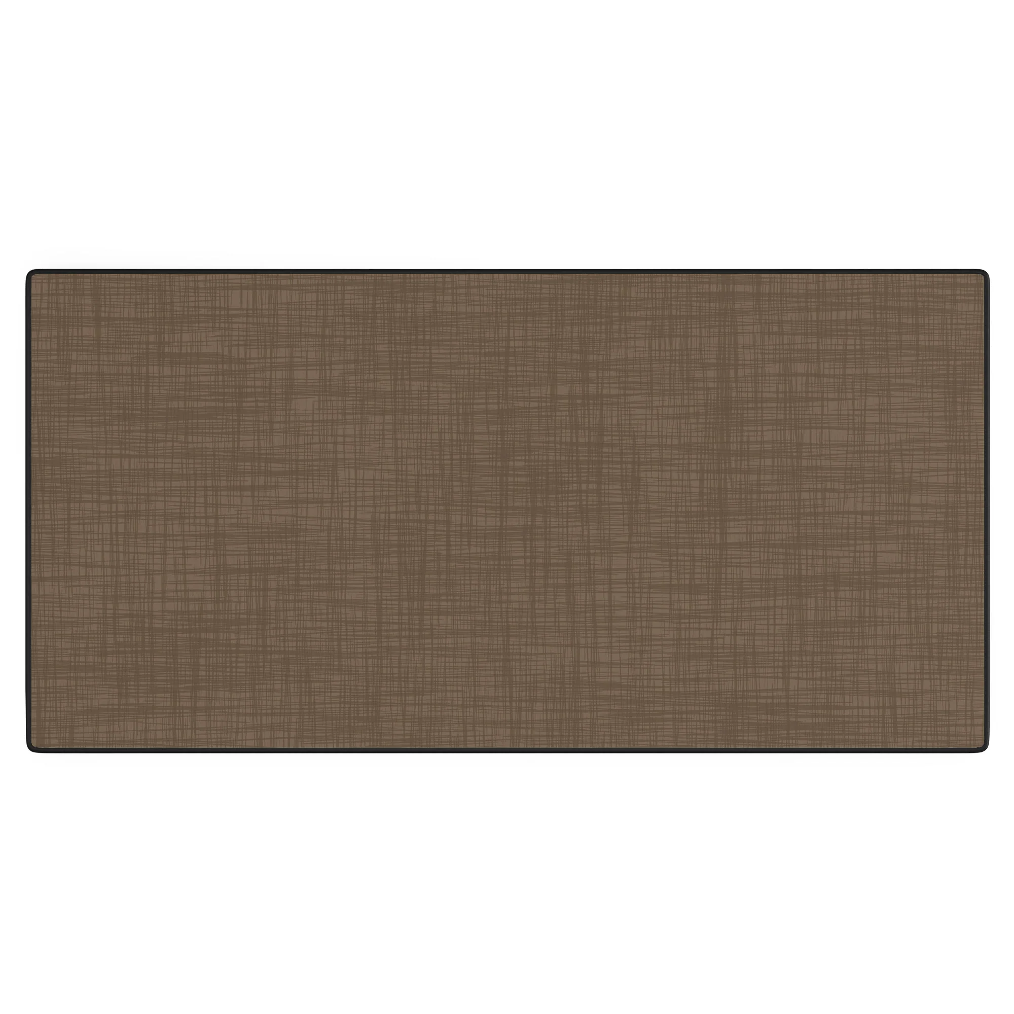 Avenie Cozy Linen Effect In Coffee Desk Mat