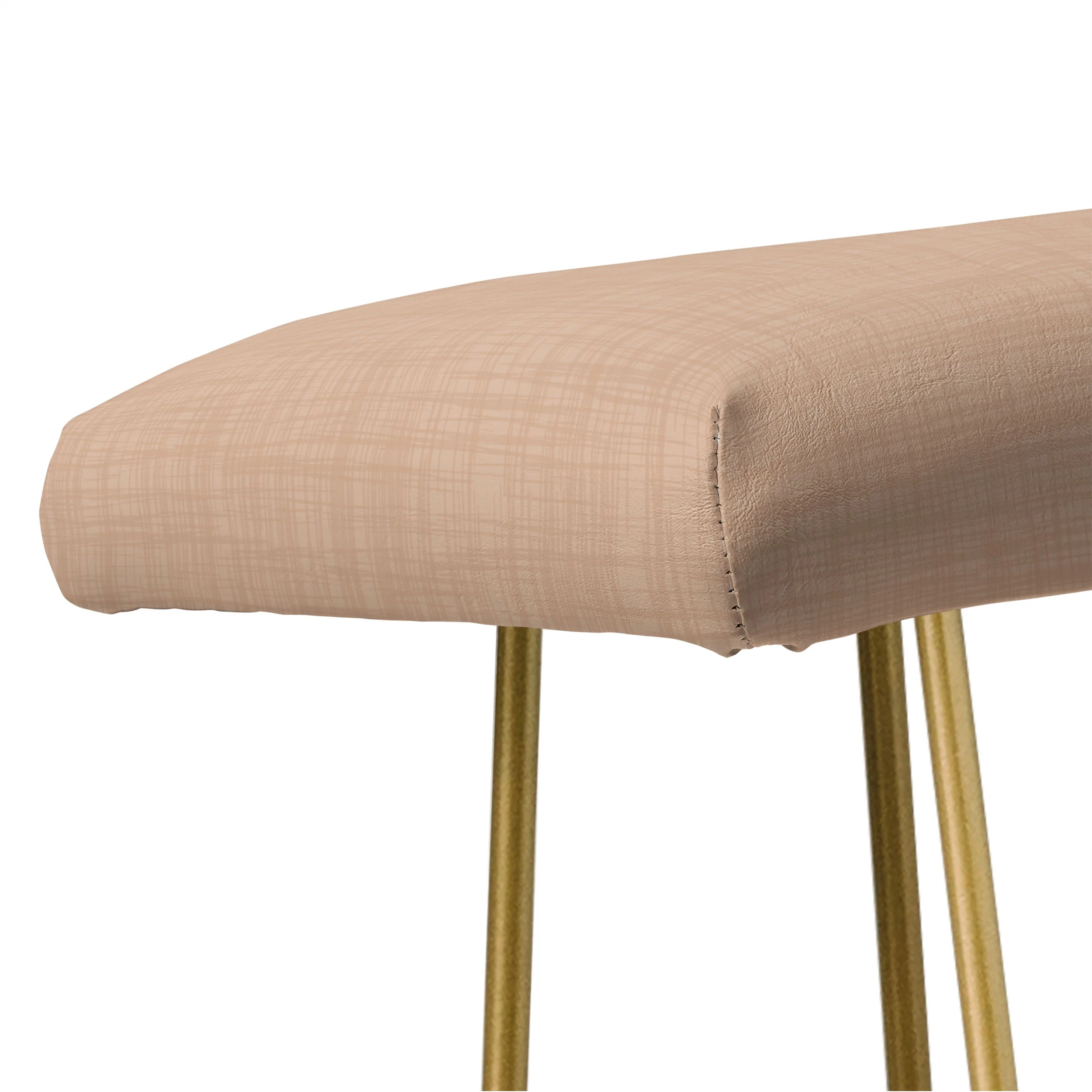 Avenie Cozy Linen Effect In Cream Bench - Image 5