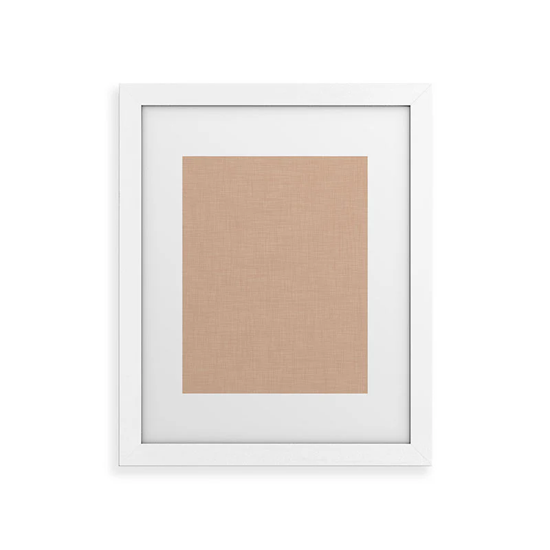 Avenie Cozy Linen Effect In Cream Framed Art Print - Image 19