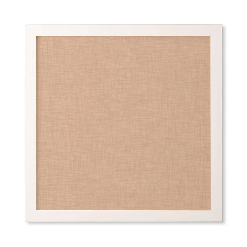 Avenie Cozy Linen Effect In Cream Framed Wall Art - Image 15