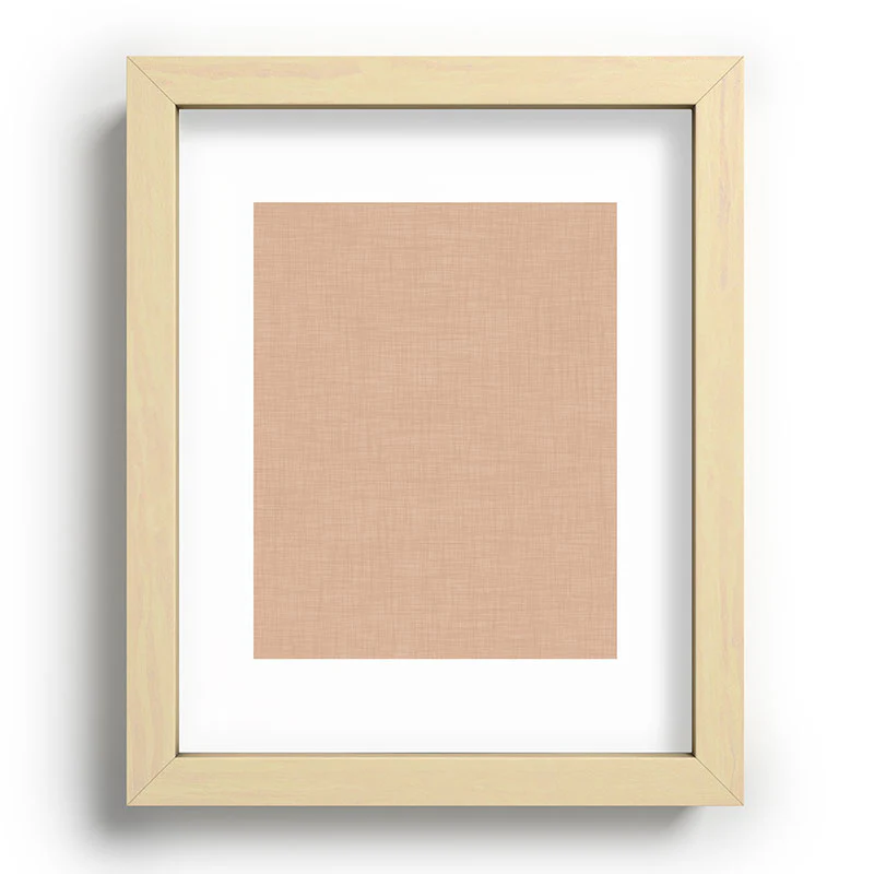 Avenie Cozy Linen Effect In Cream Recessed Framing Rectangle - Image 5