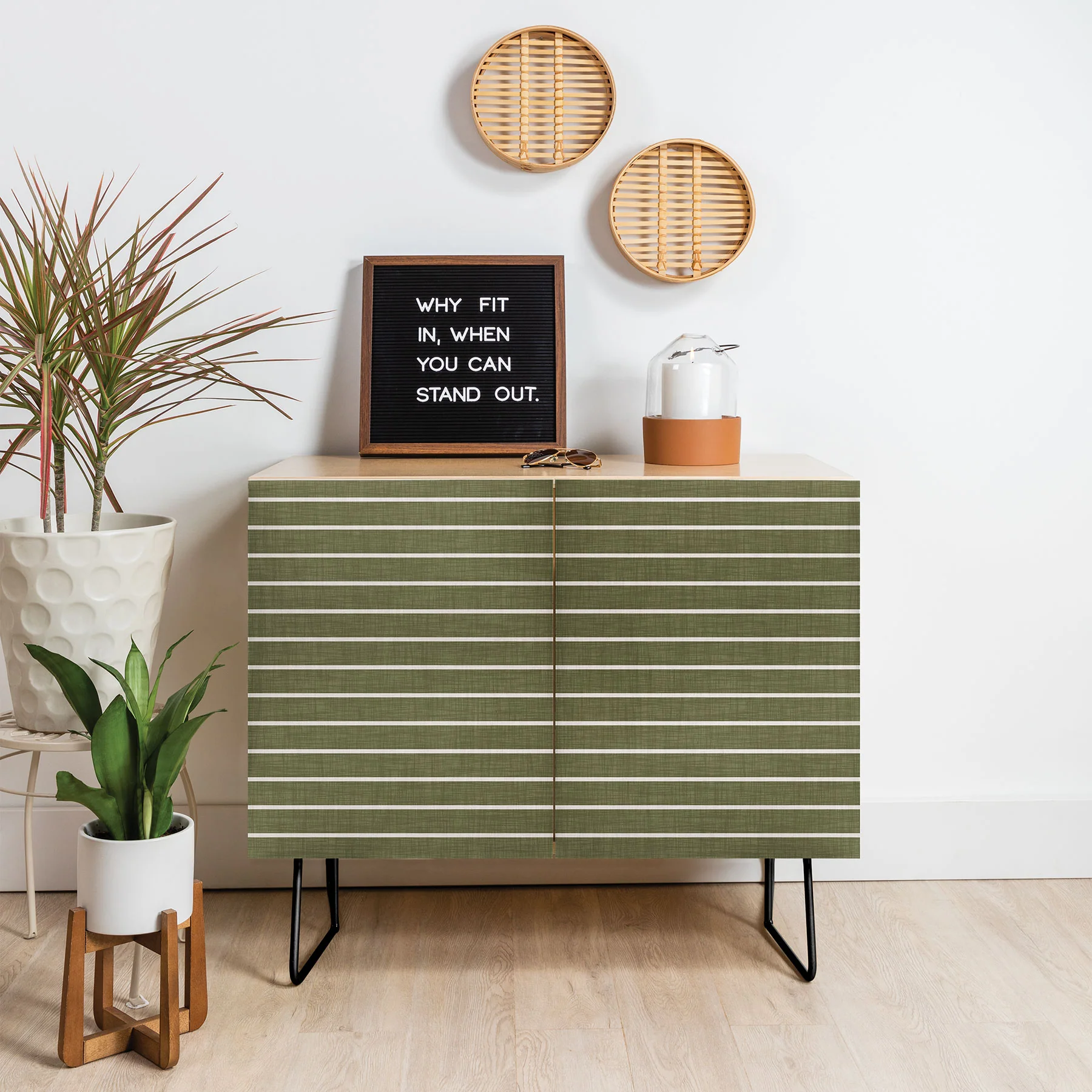 Avenie Cozy Stripes Credenza - Image 12