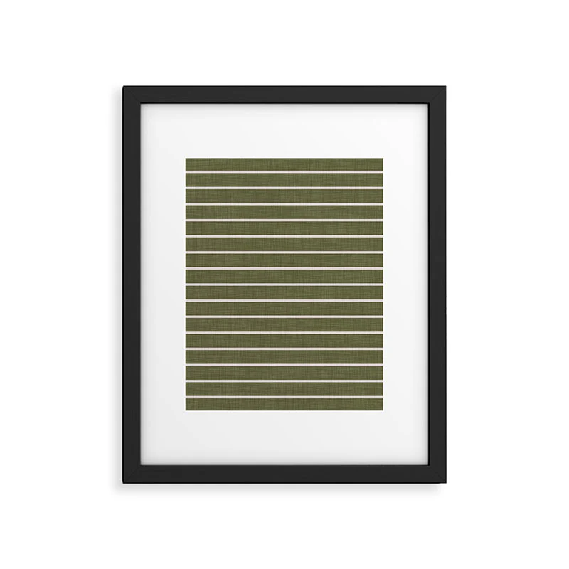 Avenie Cozy Stripes Framed Art Print - Image 25