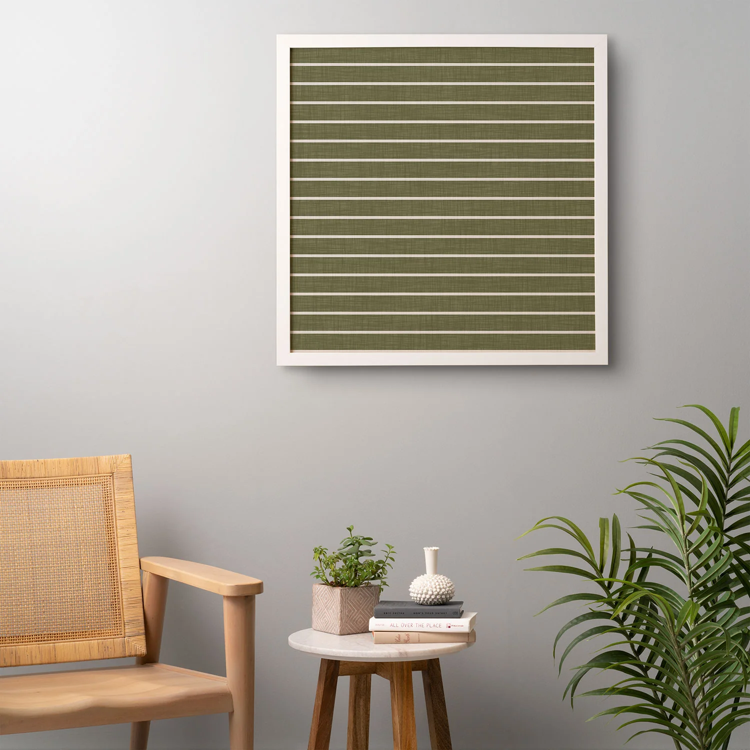 Avenie Cozy Stripes Framed Wall Art - Image 18