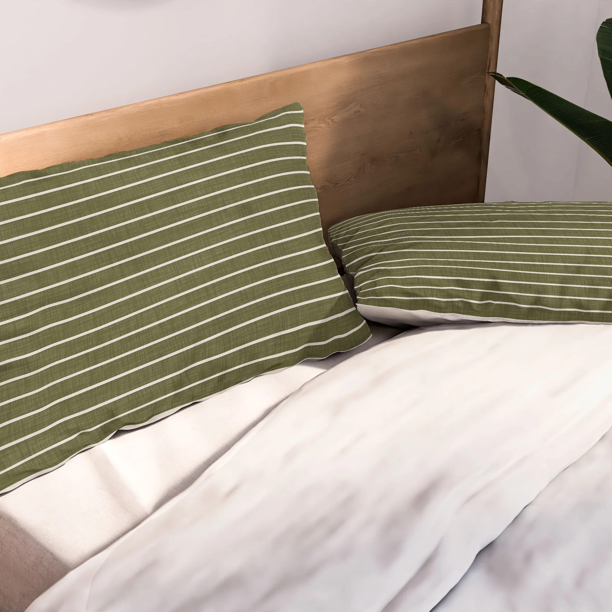 Avenie Cozy Stripes Pillow Shams - Image 5