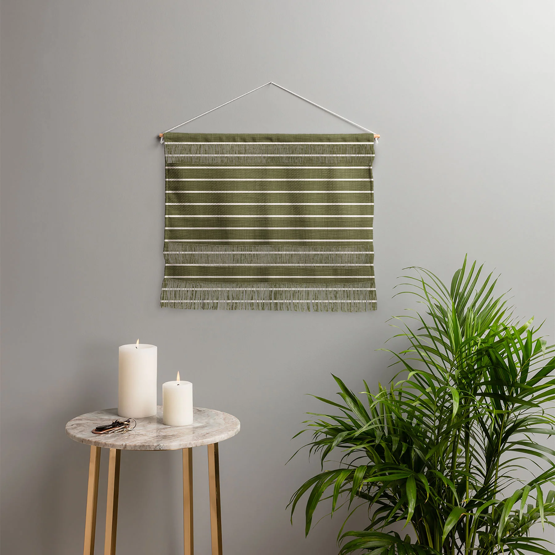 Avenie Cozy Stripes Wall Hanging Landscape - Image 3