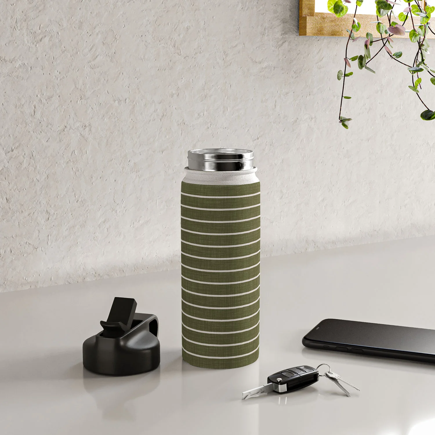Avenie Cozy Stripes Water Bottle - Image 20
