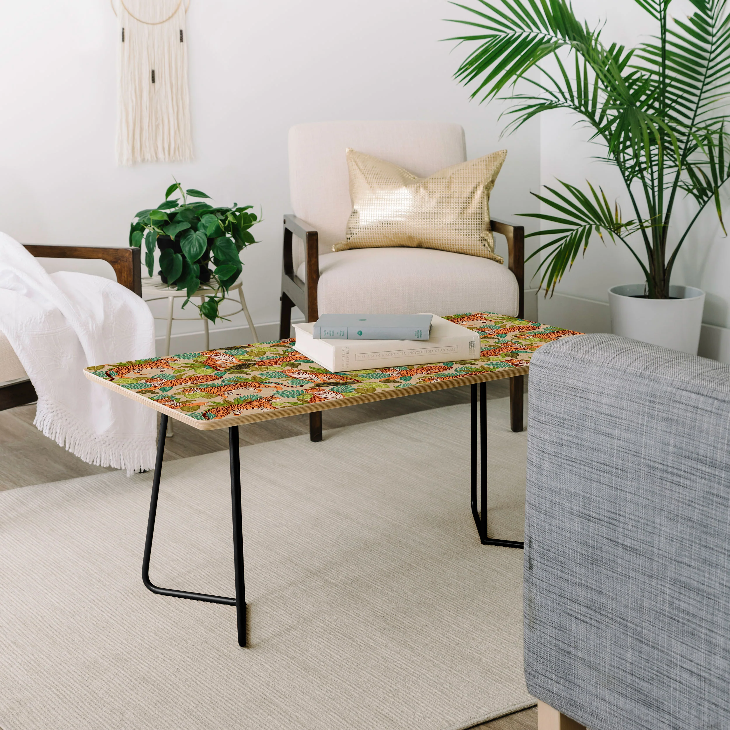 Avenie Jungle Tigers In Sand Coffee Table - Image 8