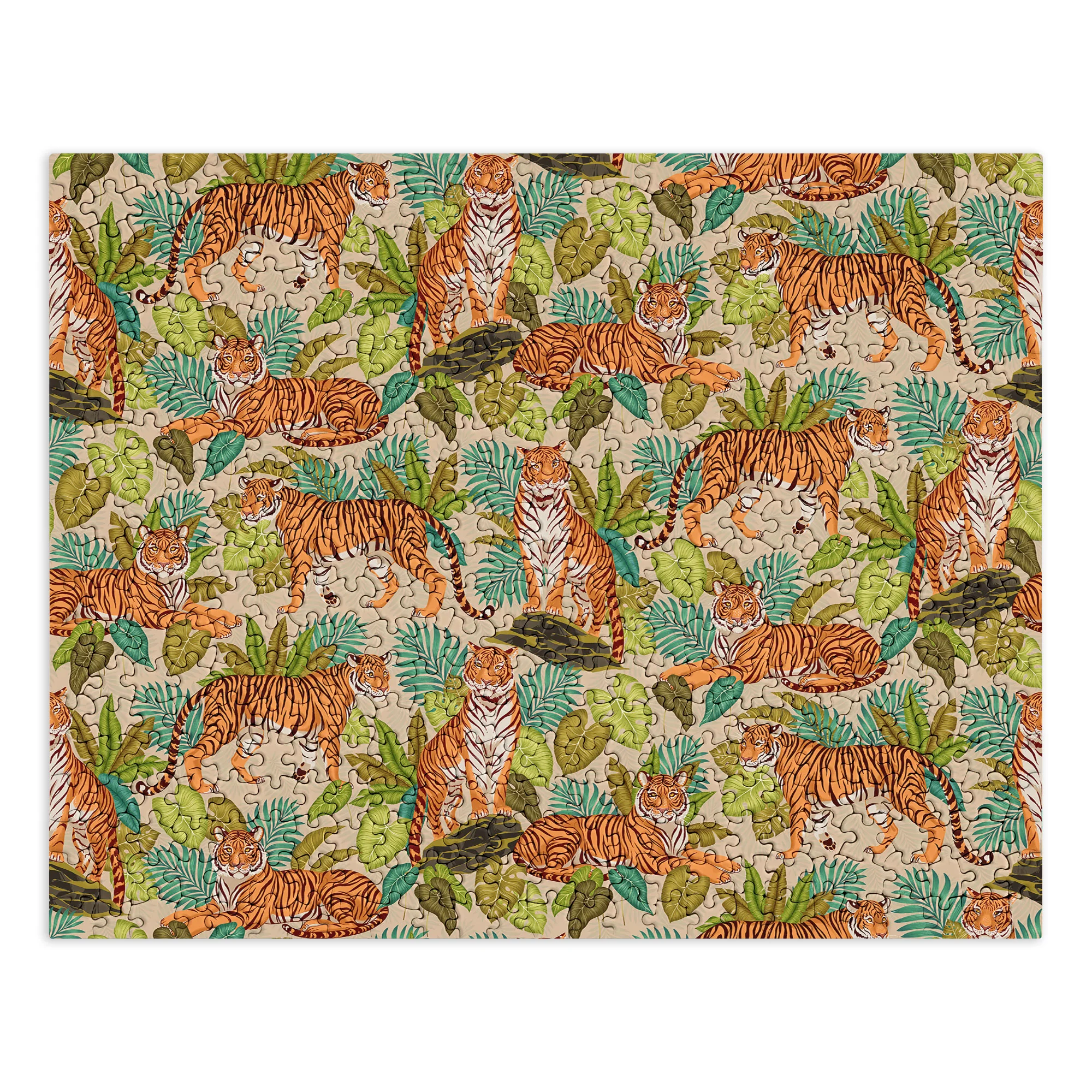 Avenie Jungle Tigers In Sand Puzzle - Image 2