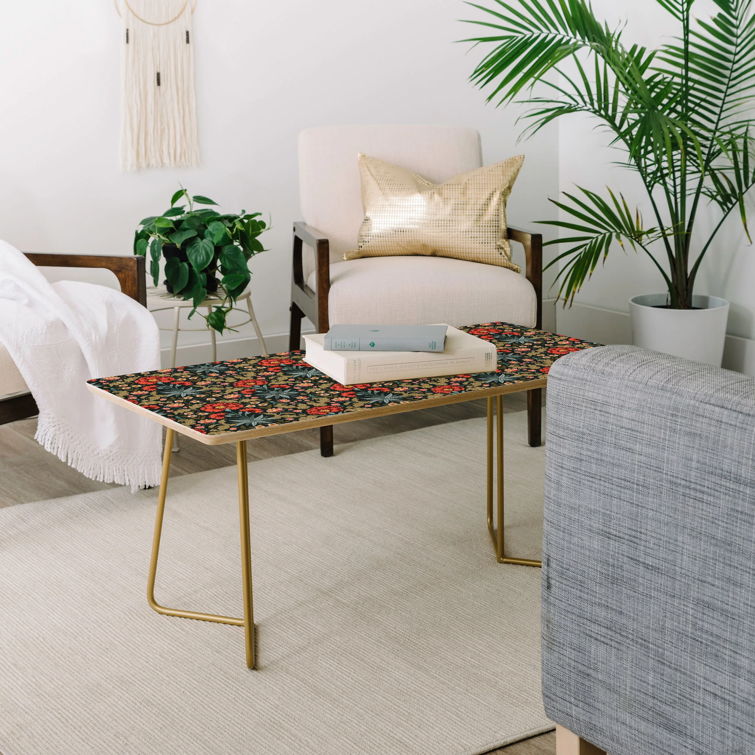Avenie Morris Inspired Carnation Coffee Table - Image 7