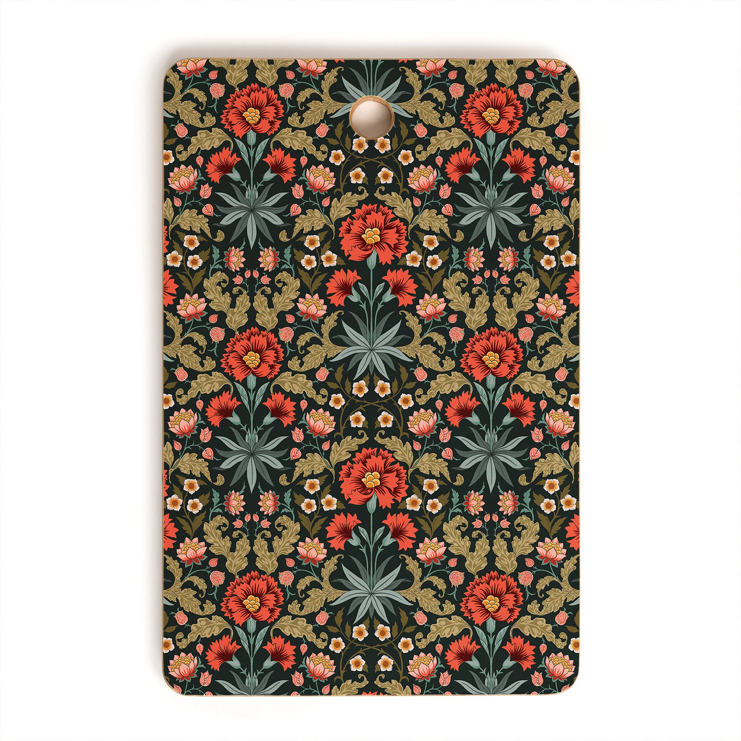 Avenie Morris Inspired Carnation Cutting Board Rectangle