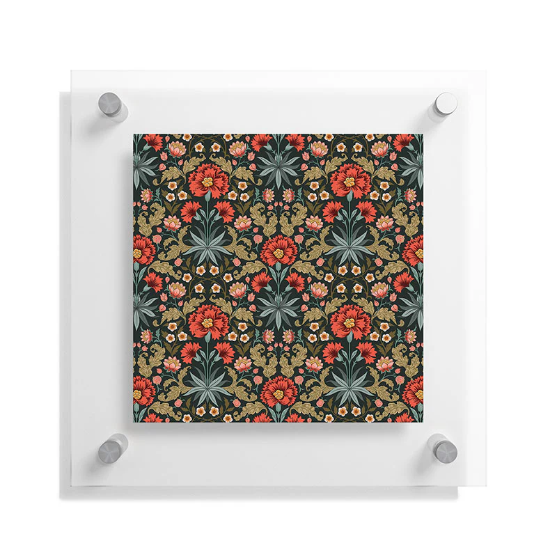 Avenie Morris Inspired Carnation Floating Acrylic Print - Image 9