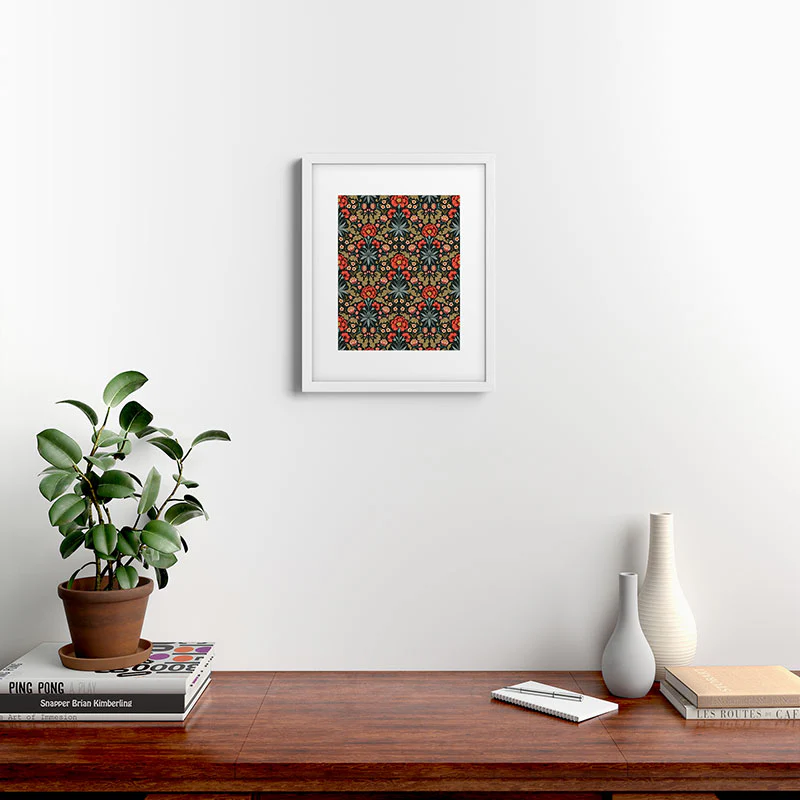 Avenie Morris Inspired Carnation Framed Art Print - Image 44
