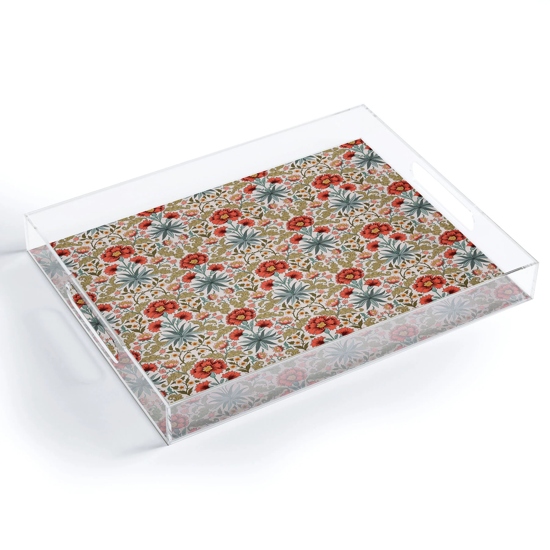 Avenie Morris Inspired Carnation I Acrylic Tray - Image 2