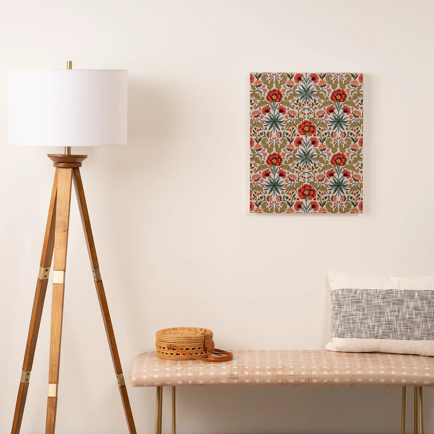 Avenie Morris Inspired Carnation I Art Canvas - Image 3