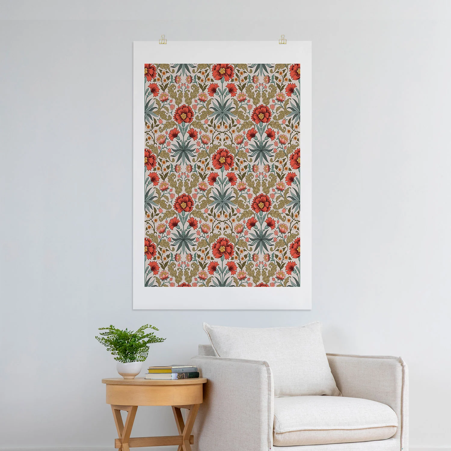 Avenie Morris Inspired Carnation I Art Print - Image 27