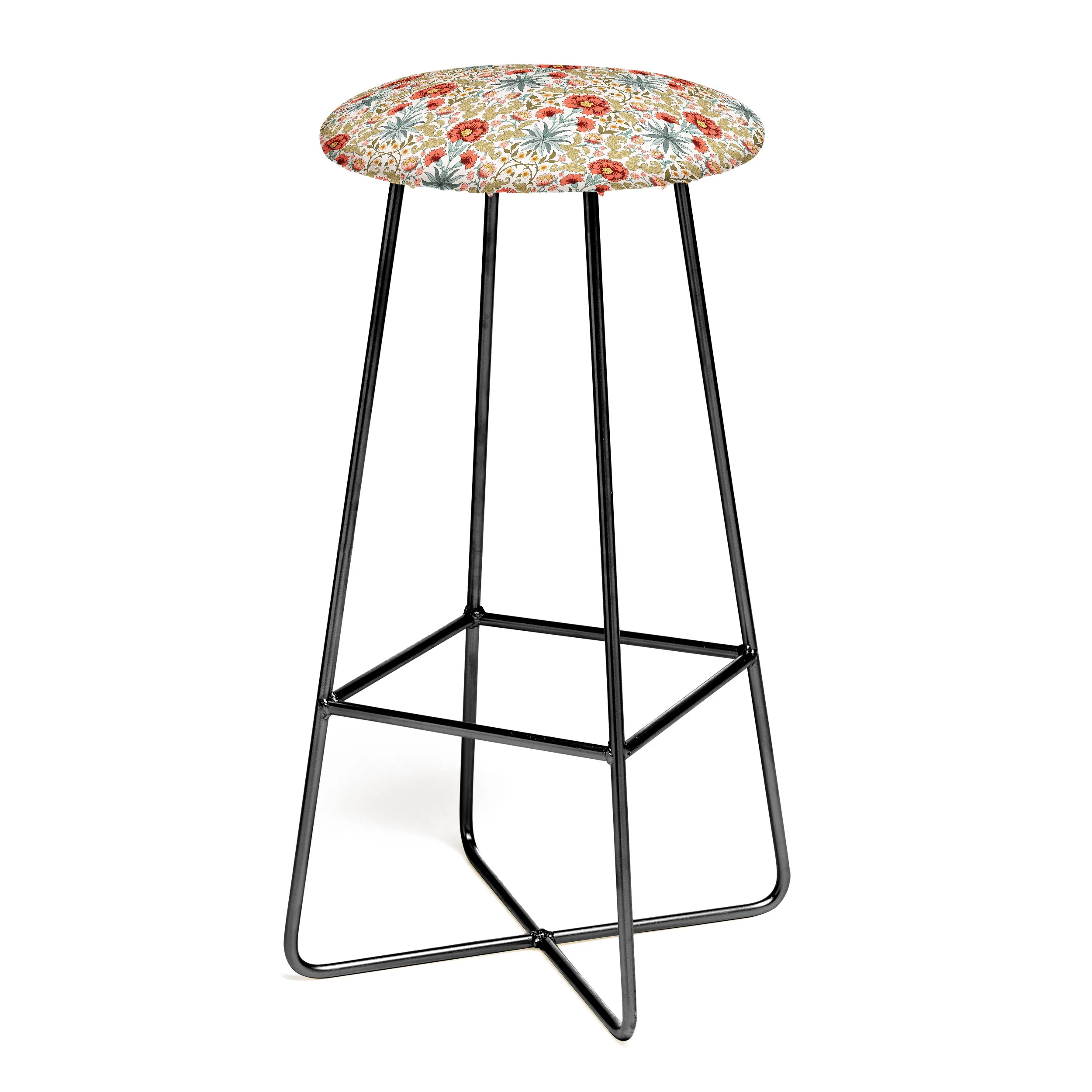 Avenie Morris Inspired Carnation I Bar Stool - Image 2