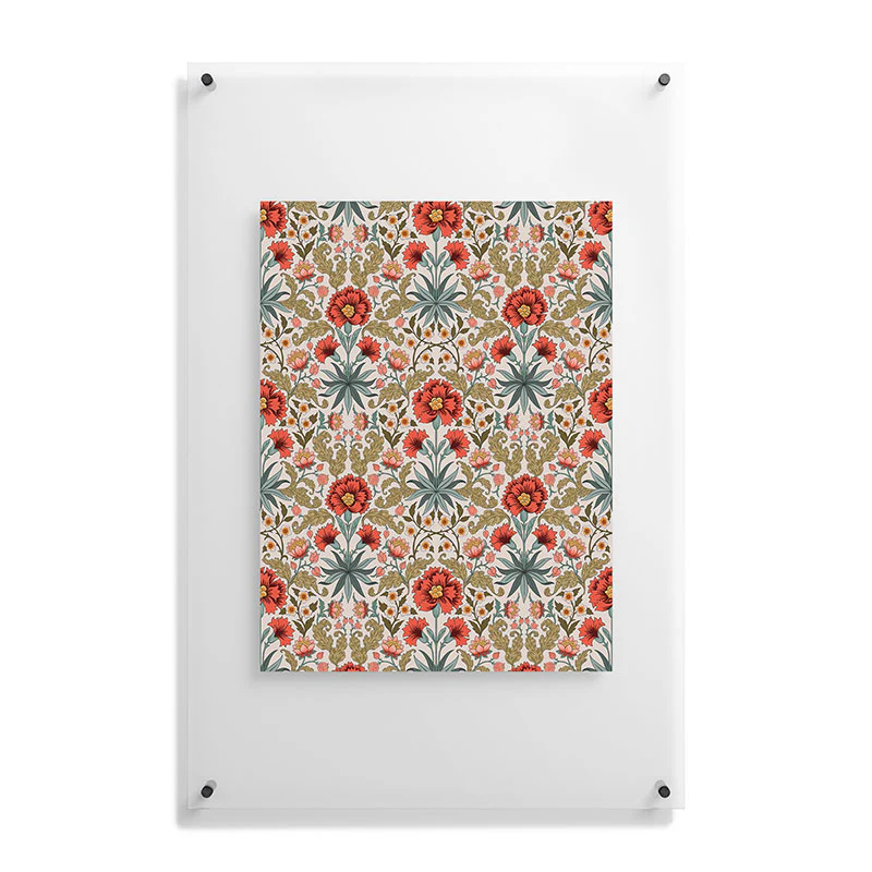 Avenie Morris Inspired Carnation I Floating Acrylic Print - Image 35