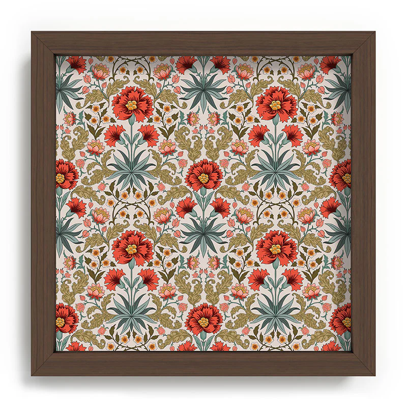 Avenie Morris Inspired Carnation I Recessed Framing Square - Image 7