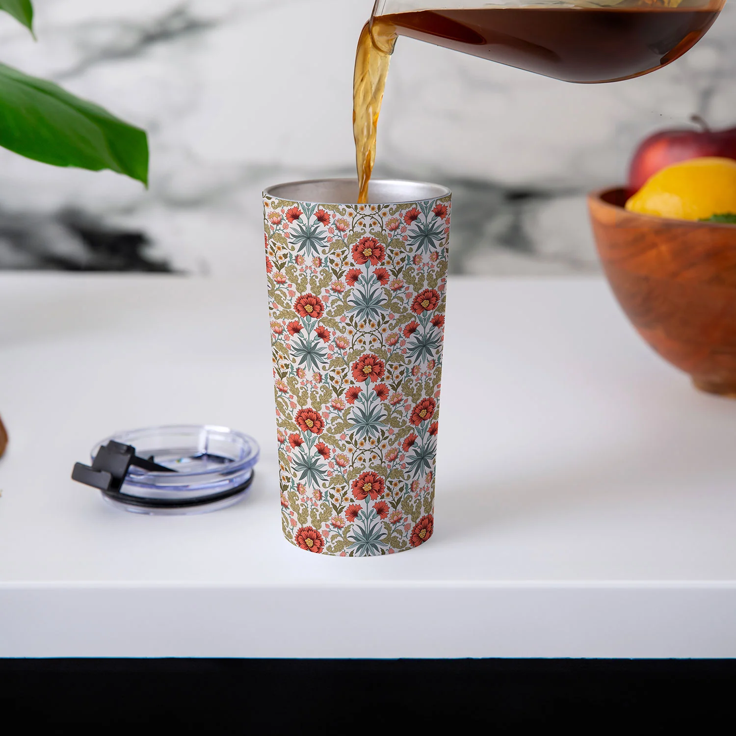 Avenie Morris Inspired Carnation I Travel Mug - Image 5
