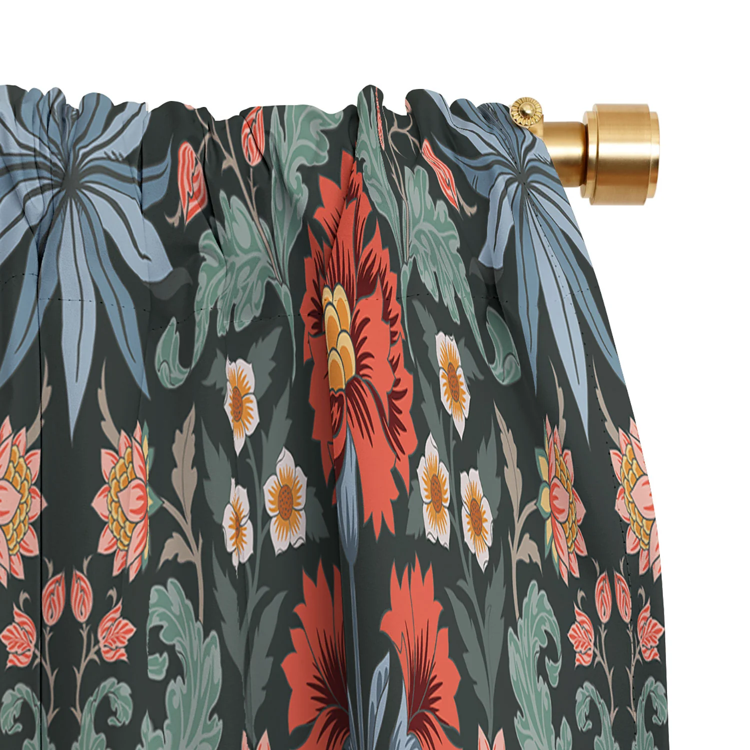 Avenie Morris Inspired Carnation II Blackout Window Curtain - Image 3